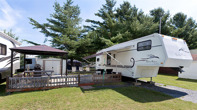 prêt à campet chat et roulotte camping melbourne estrie monteregie drummondville sherbrooke piscine chauffee 2