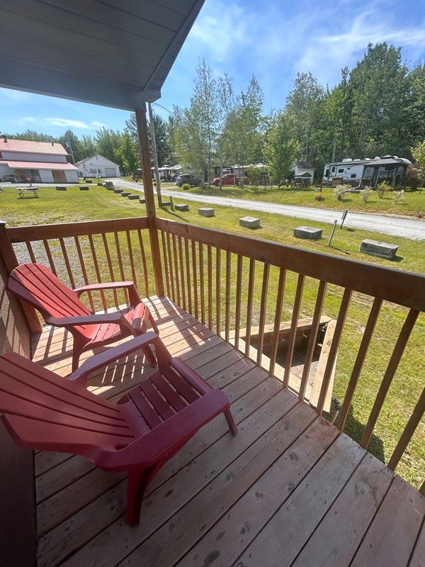 Chalet prêt à camper camping melbourne estrie