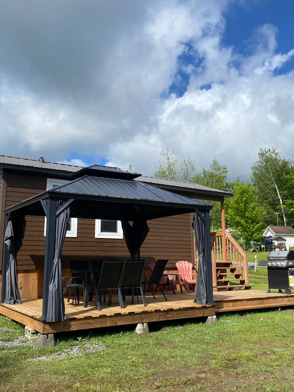 Chalet prêt à camper camping melbourne estrie