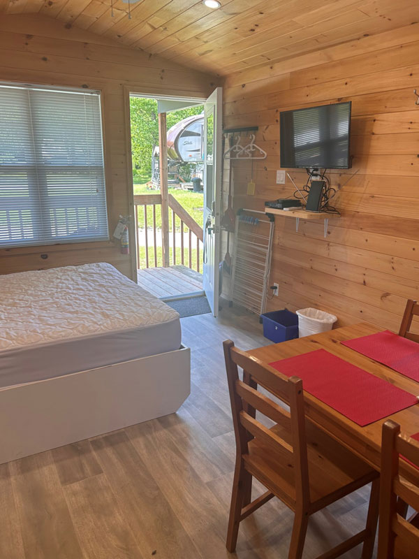 Chalet prêt à camper camping melbourne estrie