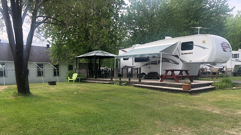 Chalet prêt à camper camping melbourne estrie