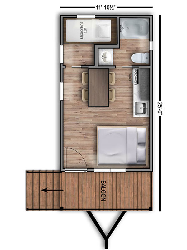 Chalet prêt à camper camping melbourne estrie